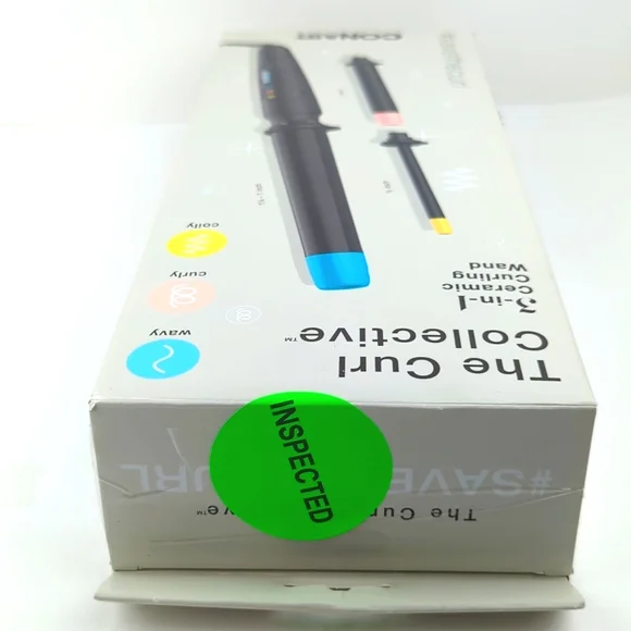 The Curl Collective 3-in-1 Ceramic Curling Wand Open Box Inspected